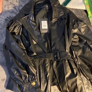 Leather coat